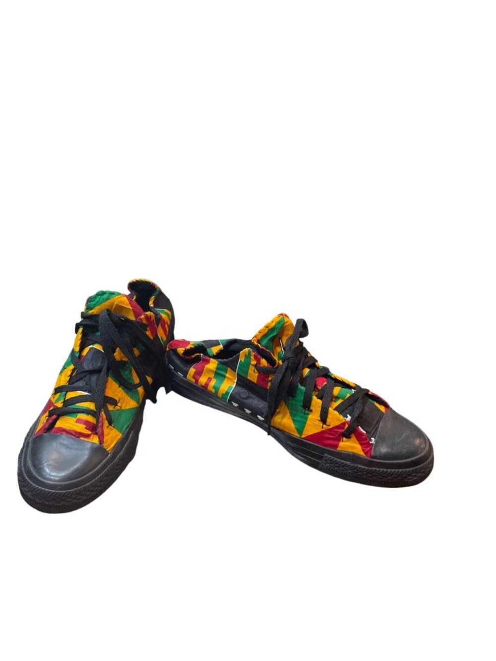Converse  Taylor Kente african print low sneakers mns 8.5M wms 10 SKU 10-327